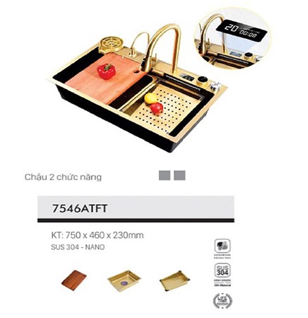 Chậu rửa chén VICTORY VIC7546ATFT