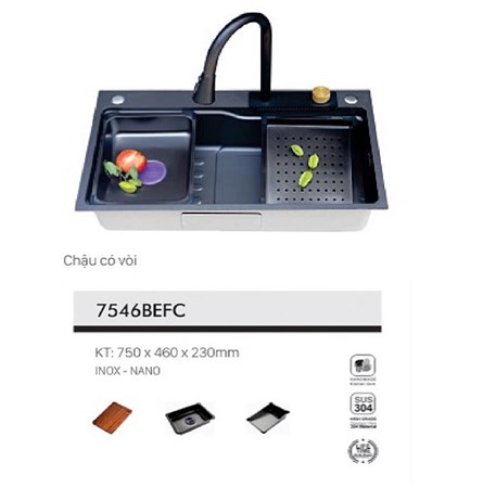 Chậu rửa chén VICTORY VIC7546BEFC