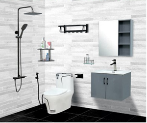 Combo 04 thiết bị vệ sinh 9 món cao cấp