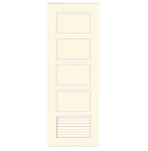 Cửa nhựa màu trắng Y@door YW 80