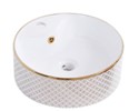 Lavabo đặt bàn hoa văn Kassani KS-8802-1