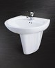 Lavabo rửa mặt Caesar L2220+P2437